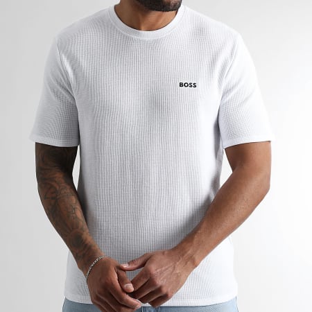 BOSS - Tee Shirt Waffle 50535891 Blanc