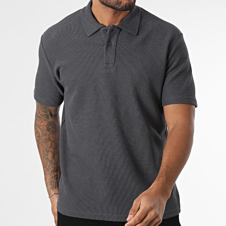 Classic Series - Polo Manches Courtes 619 Gris Anthracite