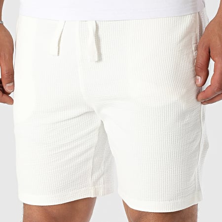 Only And Sons - Short Jogging Regular Fit Waffle Kian Seersucker Beige Clair
