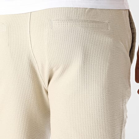 Only And Sons - Short Jogging Regular Fit Waffle Kian Seersucker Beige