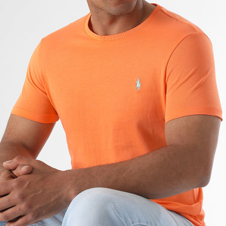 Polo Ralph Lauren - Tee Shirt Original Player Custom Slim Fit Orange