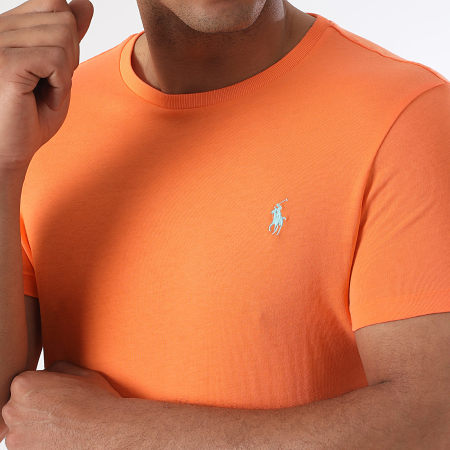 Polo Ralph Lauren - Tee Shirt Original Player Custom Slim Fit Orange