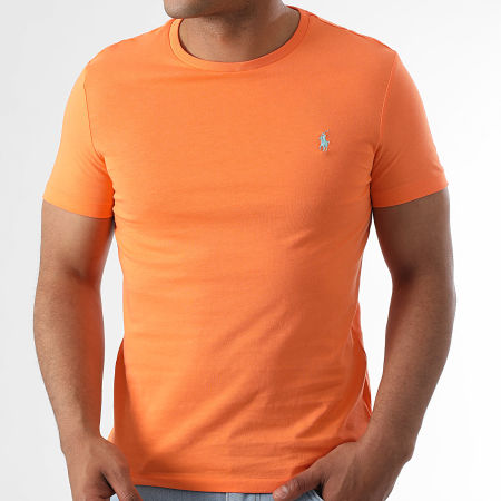 Polo Ralph Lauren - Tee Shirt Original Player Custom Slim Fit Orange