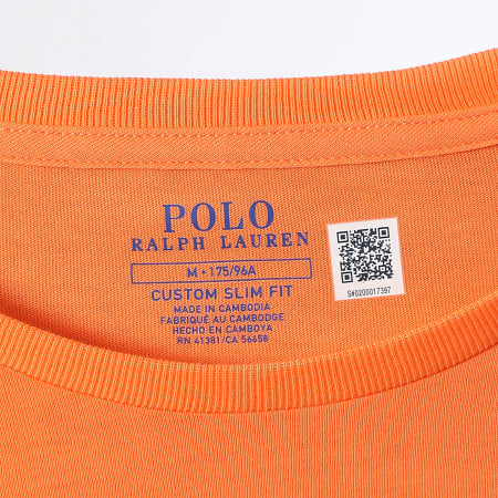Polo Ralph Lauren - Tee Shirt Original Player Custom Slim Fit Orange