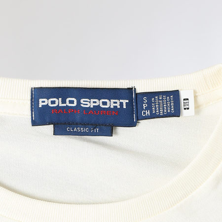 Polo Sport Ralph Lauren - Tee Shirt Manches Longues Logo Sport Ecru