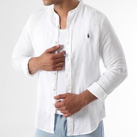 Polo Ralph Lauren - Long Sleeve Slim Fit Shirt Original Player Ecru - Ryses
