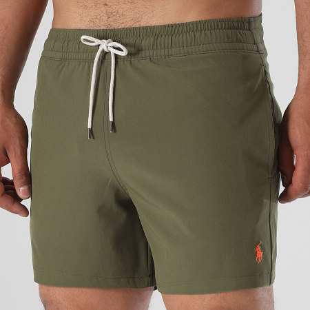 Polo Ralph Lauren - Short De Bain Slim Fit Original Player Vert Kaki