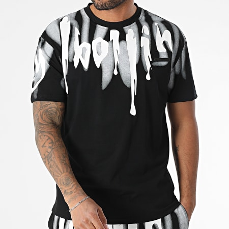 MTX - Ensemble Tee Shirt Oversize Large Et Short Jogging 628 Noir