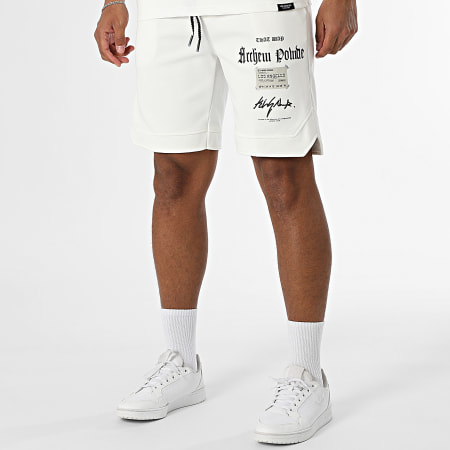 MTX - Ensemble Tee Shirt Oversize Large Et Short Jogging 5JA Blanc