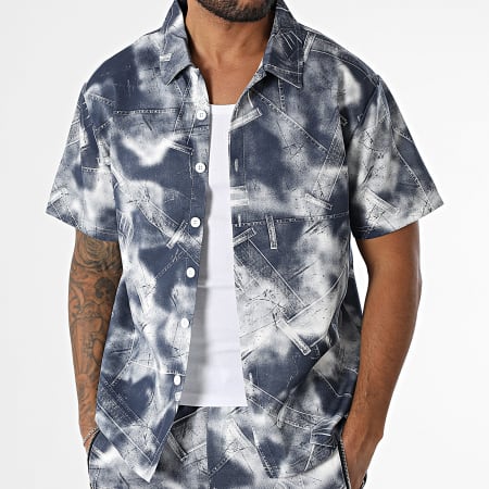 MTX - Ensemble Chemise Manches Courtes Et Short Jogging 23A Bleu Marine