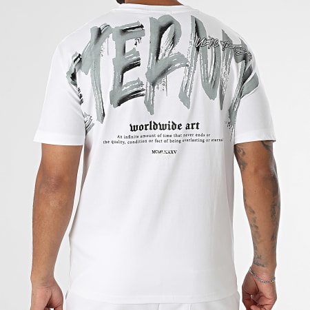 MTX - Ensemble Tee Shirt Oversize Large Et Short Jogging 635 Blanc