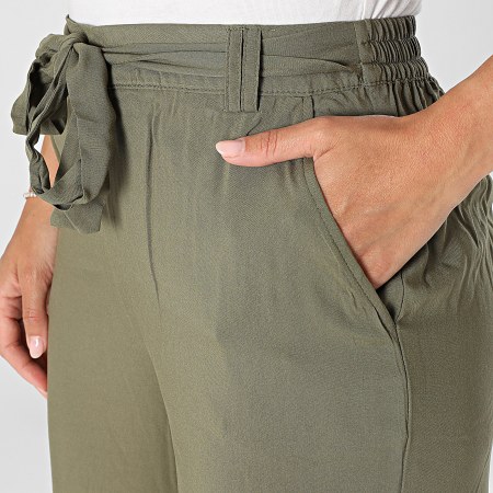 Only - Pantalón Mujer Nova Life Verde Kaki