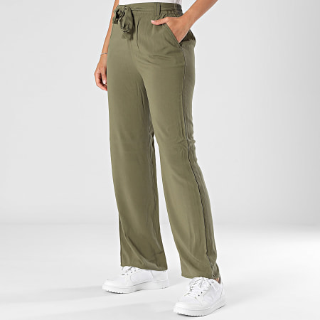 Only - Pantalón Mujer Nova Life Verde Kaki