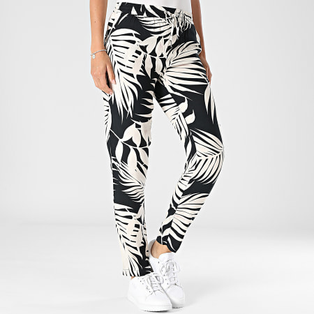 Only - Pantalon Femme Nova Life Noir Ecru