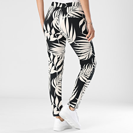 Only - Pantalon Femme Nova Life Noir Ecru