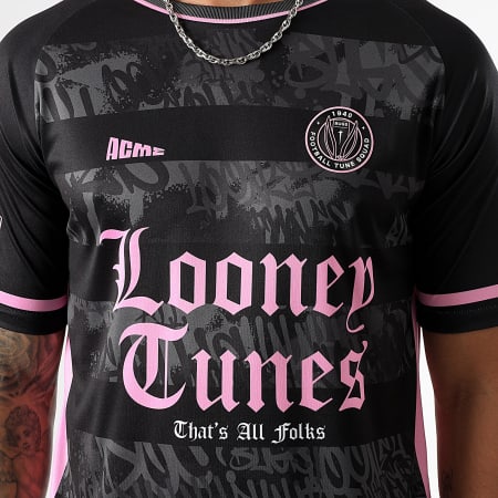 Looney Tunes - Maillot Collector Jersey Bugs Bunny Back Noir Rose