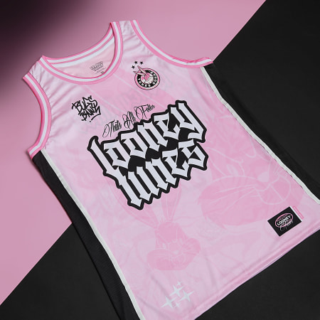 Looney Tunes - Débardeur Collector Jersey Bugs Bunny Badge 40 Rose