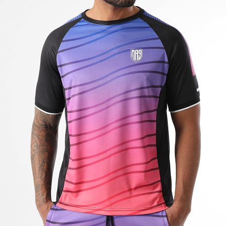 MA9 Mafia Nueve - Ensemble Tee Shirt Et Short Jogging Hypernova Electric Night Faster Black