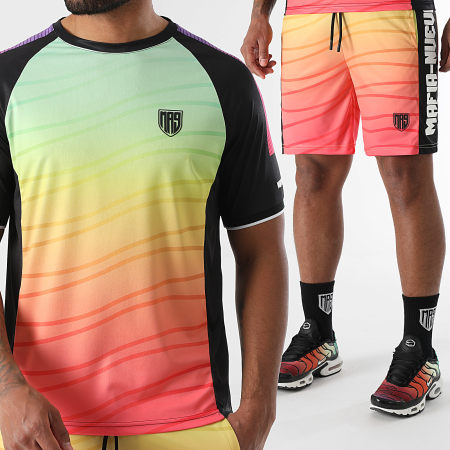 MA9 Mafia Nueve - Ensemble Tee Shirt Et Short Jogging Hypernova Sunset