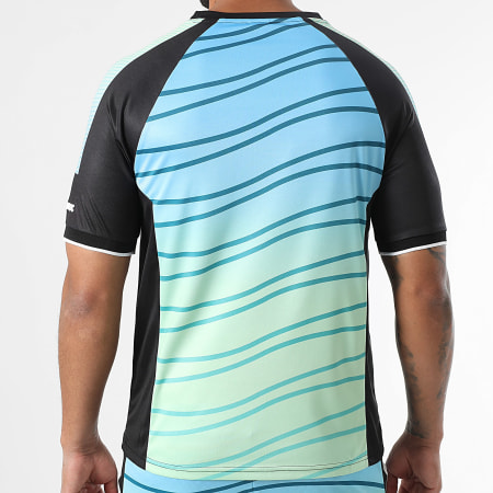 MA9 Mafia Nueve - Ensemble Tee Shirt Et Short Jogging A Bandes Hypernova Volt Green Fresh Icy