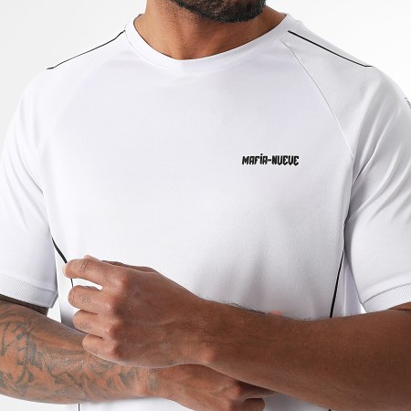 MA9 Mafia Nueve - Ensemble Tee Shirt Et Short Jogging Essential Aeromax White