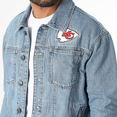 New Era - Veste Jean NFL Kansas City Chiefs 60667895 Bleu Denim