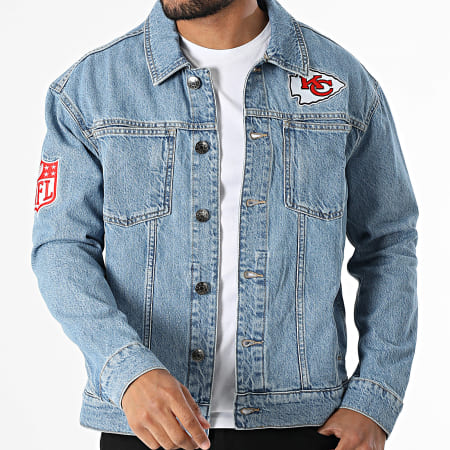 New Era - Veste Jean NFL Kansas City Chiefs 60667895 Bleu Denim