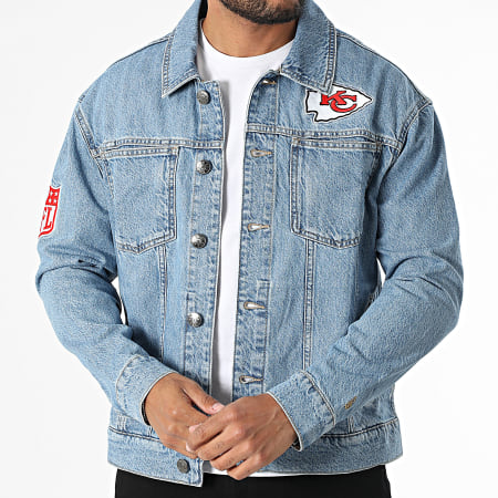 New Era - Veste Jean NFL Kansas City Chiefs 60667895 Bleu Denim