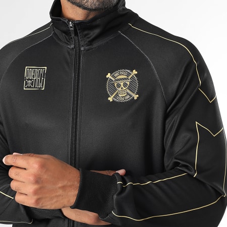 One Piece - Ensemble De Survetement Mugiwara Back Noir Doré