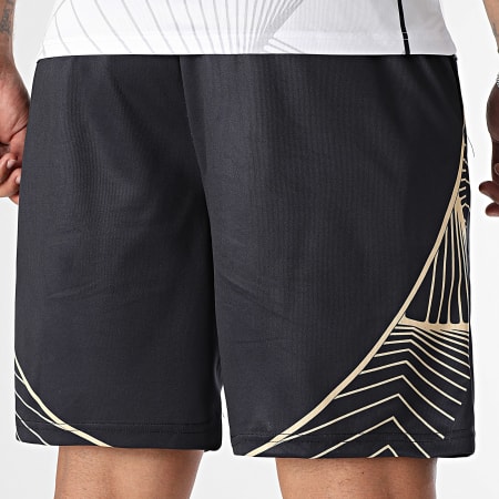 One Piece - Short Jogging Jersey Mugiwara Back Noir Doré