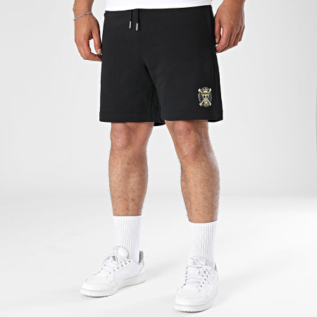 One Piece - Short Jogging Badge Logo Noir Doré