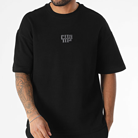 Classic Series - Ensemble Tee Shirt Oversize Large Et Short Jogging 025 Noir