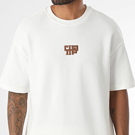 Classic Series - Ensemble Tee Shirt Oversize Large Et Short Jogging 025 Beige Clair