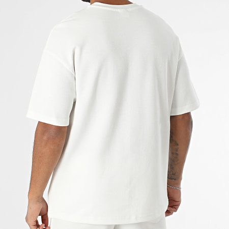 Classic Series - Ensemble Tee Shirt Oversize Large Et Short Jogging 025 Beige Clair