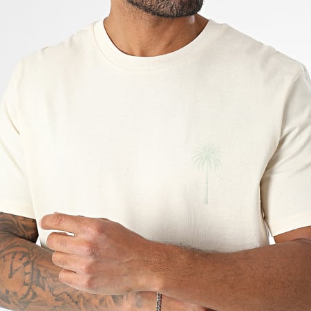 Luxury Lovers - Tee Shirt Oversize Miami Palm Beige Kaki