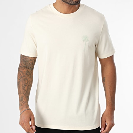Luxury Lovers - Tee Shirt Oversize Miami Palm Beige Kaki