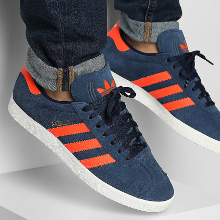 Adidas Originals - Baskets Gazelle JH5390 Collegiate Navy Orange Core White