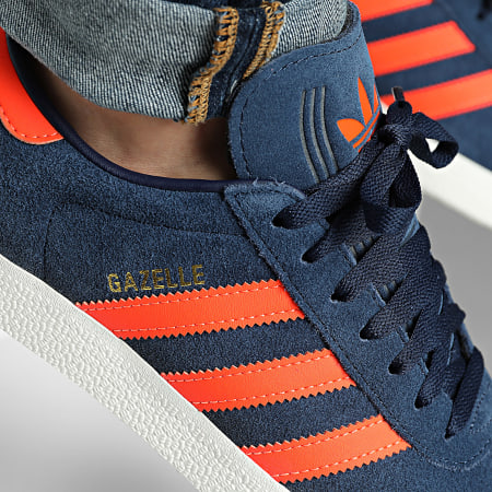 Adidas Originals - Baskets Gazelle JH5390 Collegiate Navy Orange Core White