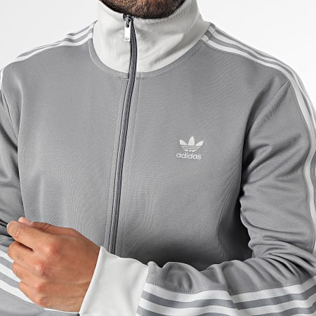 Adidas Originals - Veste Zippée A Bandes Beckenbauer JP1226 Gris