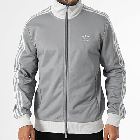 Adidas Originals - Veste Zippée A Bandes Beckenbauer JP1226 Gris