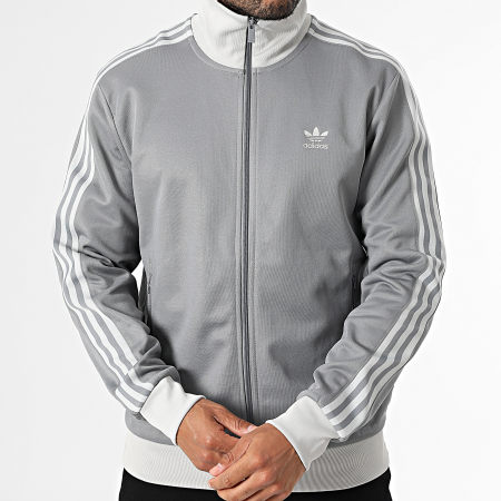 Adidas Originals - Veste Zippée A Bandes Beckenbauer JP1226 Gris