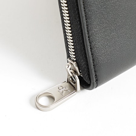 Calvin Klein - Portefeuille Femme Sculpted Zip Around 1005 Noir