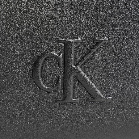 Calvin Klein - Portefeuille Femme Sculpted Zip Around 1005 Noir