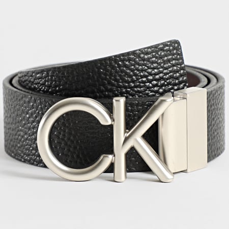 Calvin Klein - Cinturón Reversible Hallmark Logo 7034 Negro Marrón