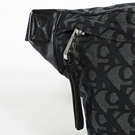 Calvin Klein - Sac Banane Unstructured Monogram 3177 Noir Gris Anthracite