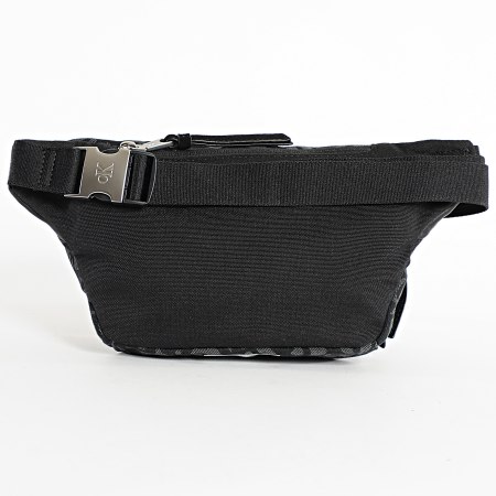 Calvin Klein - Sac Banane Unstructured Monogram 3177 Noir Gris Anthracite