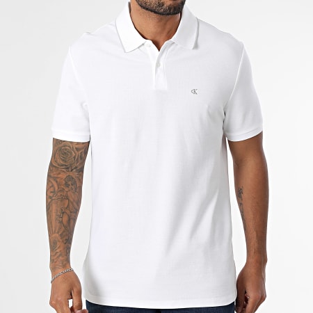 Calvin Klein - Polo Manches Courtes LV04LC239G Blanc
