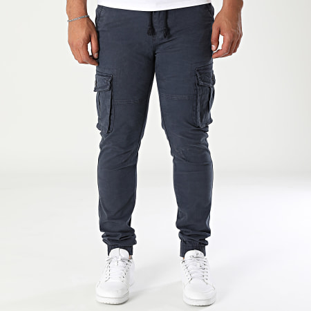 Fusional - Pantalones Cargo Q03 Azul Marino