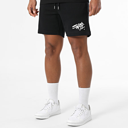 Sale Môme Paris - Ensemble Tee Shirt Et Short Jogging SLME Noir Blanc