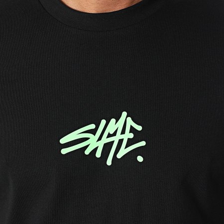 Sale Môme Paris - Ensemble Tee Shirt Et Short Jogging SLME Noir Vert Fluo